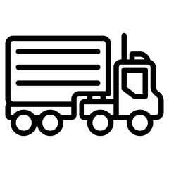 trailer truck icon