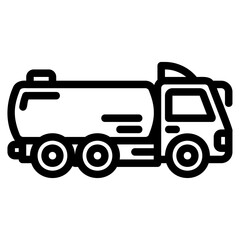 Obraz premium oil truck icon