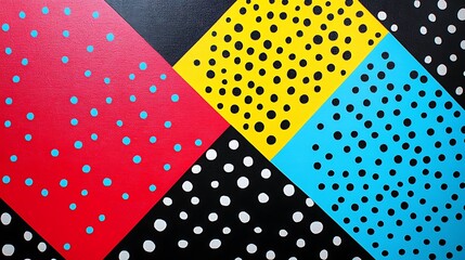 Colorful geometric pattern, abstract design, vibrant colors, background. Possible use graphic design background