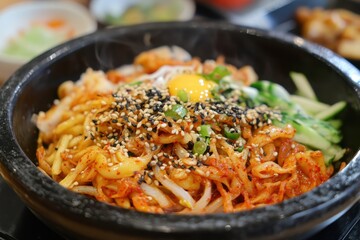 Korean seasoned soybean sprouts salad