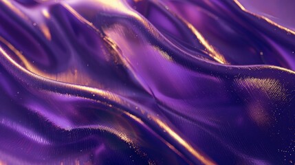 Abstract Purple and Gold Drape Wallpaper