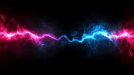 Abstract energy flow, vibrant colors, dark background.  Possible use for digital design elements