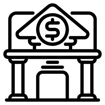recommend clip art: Bank icon
