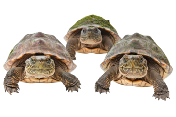 Snapping Turtles Isolated on transparent Background Perfect for Educational Studies and Wrapping