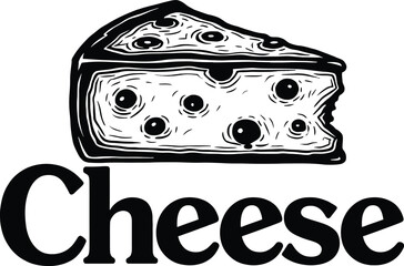 Fototapeta premium Cheese Slice Icon on Checkerboard Transparent Background