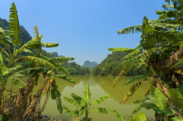 Beautiful Scenery at Thung Nham Bird Park, Vietnam
