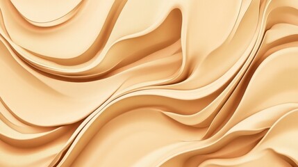 Obraz premium Captivating Beige Flowing Curves Design: A Stunning Abstract Background