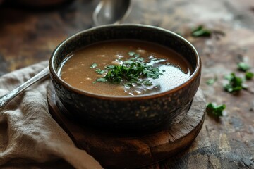 Korean soybean stew doenjang guk miso soup