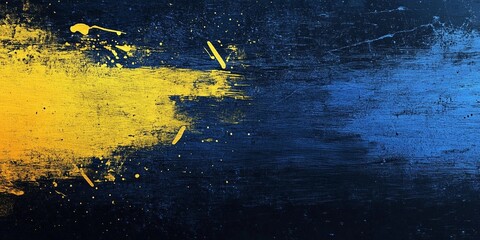 Grainy yellow and blue abstract texture with soft noise, perfect for modern backgrounds and digital design projects, book illustration style