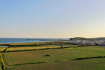 coastal view of Newhaven ferry port