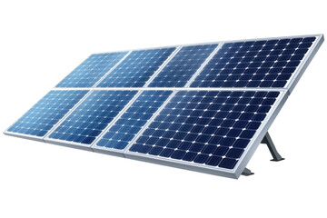 Solar Panel Isolated on Transparent Background Suitable for Energy Solutions and Design