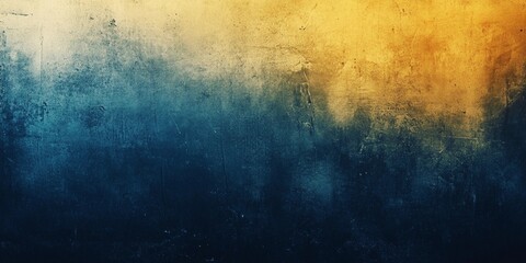 Obraz premium Textured yellow and blue grain background with noise effect, suitable for graphic design and modern digital art, book illustration style