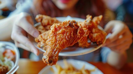 Crispy Fried Chicken Wings: A Close-Up of Deliciousness