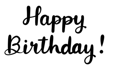 Happy Birthday!の手書き文字