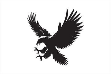 Flying Eagle bird Silhouette 