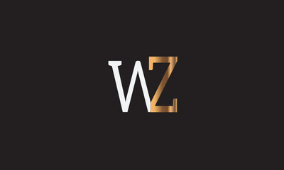 WZ, ZW, W , Z , Abstract Letters Logo Monogram	