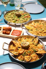  Seafood Paella and Rice Variety Platter