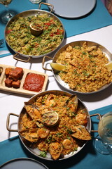  Seafood Paella and Rice Variety Platter