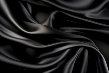 Obraz premium black silk on background