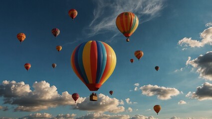 Obraz premium hot air balloon in flight