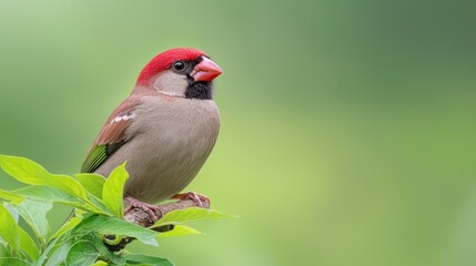 A small bird sitting on top of a tree branch