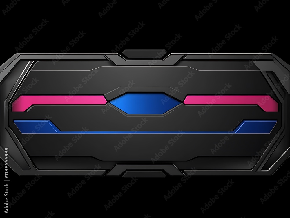 Poster Futuristic Panel Design for Interface Background