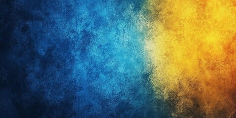 Obraz premium Blurred grainy yellow and blue texture with artistic noise, great for modern design and creative visuals, book illustration style