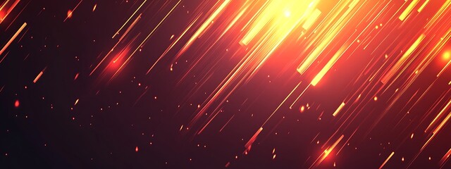 Fototapeta premium Abstract Fiery Light Streaks