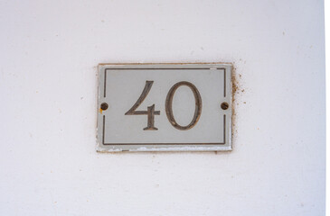 House number 40