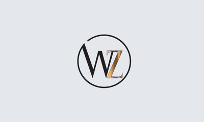 WZ, ZW, W , Z , Abstract Letters Logo Monogram	
