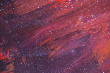 abstract creative background: white and red blurred stains of colored primer when toning the...