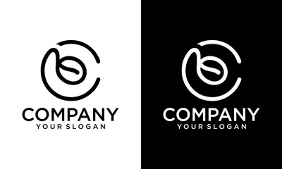 Creative initials c coffee logo design creative vector design inspiration