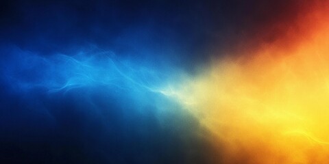 Grainy yellow and blue abstract texture with soft noise, perfect for modern backgrounds and digital design projects, book illustration style