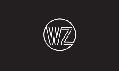 WZ, ZW, W , Z , Abstract Letters Logo Monogram	