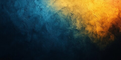 Obraz premium Vibrant yellow blending into blue with grainy texture, creating an abstract noise background, perfect for creative designs, comic book style