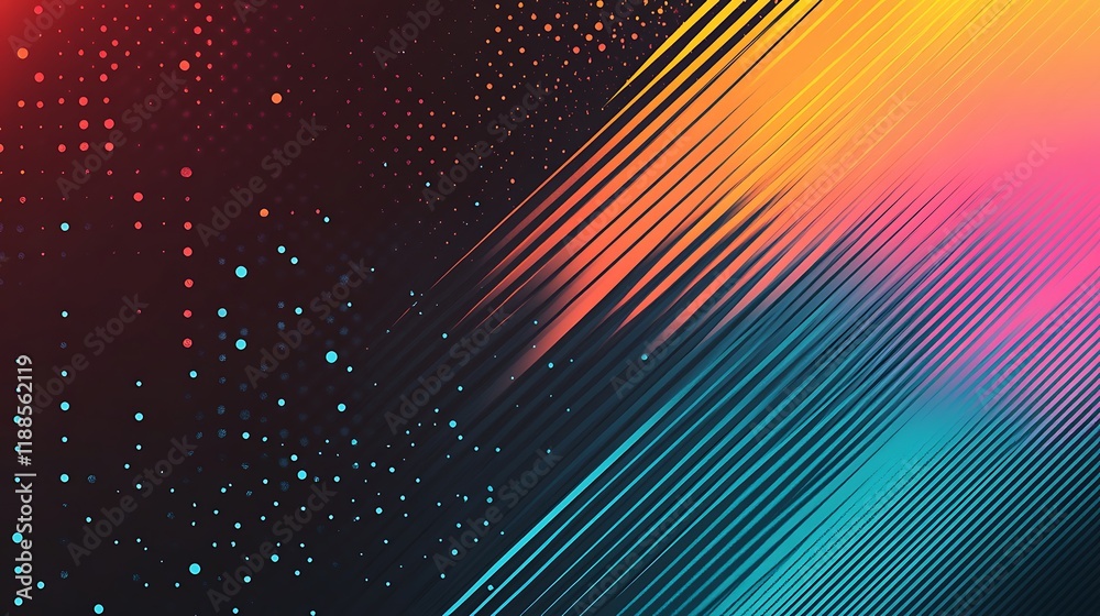 Poster abstract vibrant diagonal lines background (1)