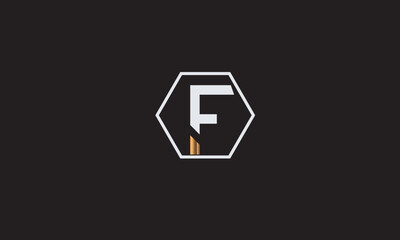 F, FF, F, Abstract Letters Logo Monogram	