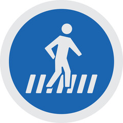 pedestrian crossing sign