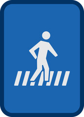 pedestrian crossing sign