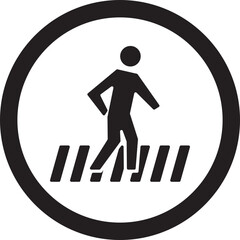 pedestrian crossing sign
