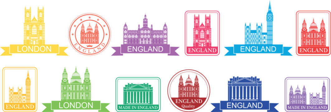 England logo. Isolated England on white background