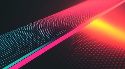 Fototapeta premium Abstract digital design, vibrant colors, glowing lines