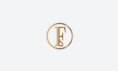 F, FF, F, Abstract Letters Logo Monogram	