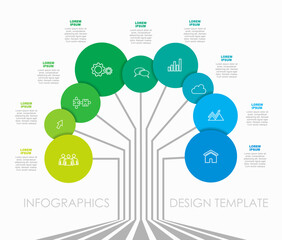 Infographic design template with place for your data. Vector illustration.