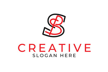 Lettes SP or PS creative logo
