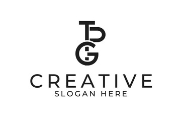 TPG name initial letters minimalist logo