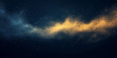 Obraz premium Vibrant yellow and blue grainy texture background with abstract noise.