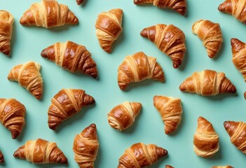 pattern with croissants