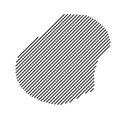 Nauru - Map of the country formed by lines. Vector Illustration.