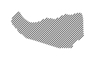 Somaliland - Map of the country formed by lines. Vector Illustration.